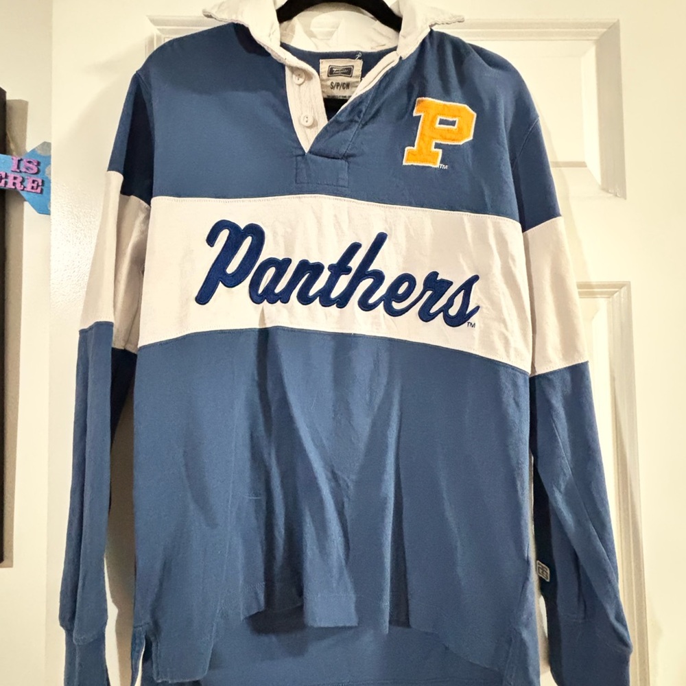 Blue and White Oversized Polo Jersey